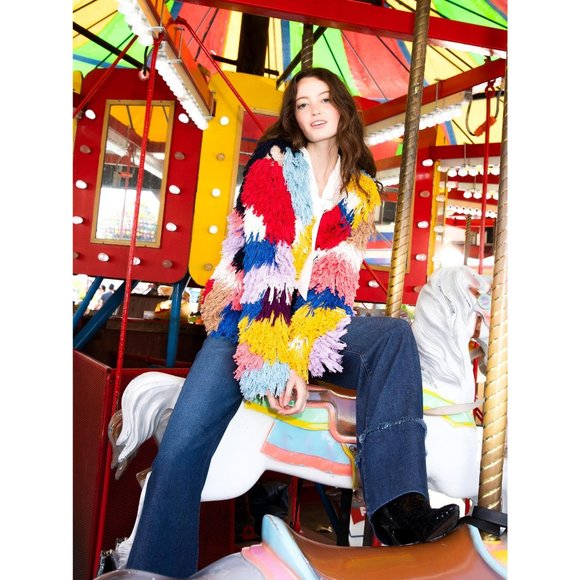 Alice + Olivia Fawn Fringe Jacket in Multicolor - Picture 3 of 9